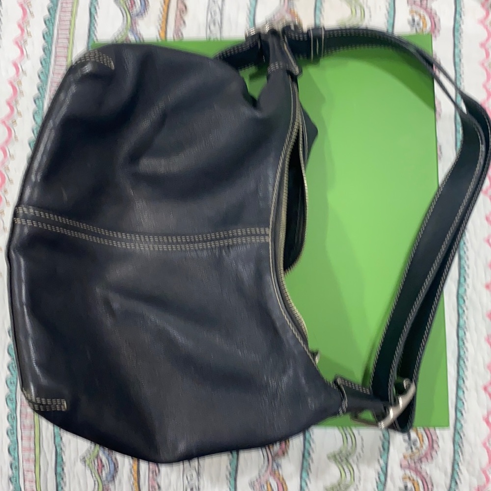 AUTHENTIC BLACK LEATHER COACH PURSE